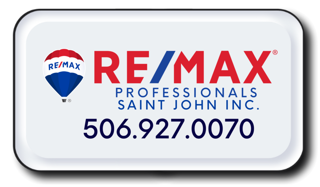 Website Button Logo for REMAX Professionals Saint John Inc with the cell number 5 0 6 9 2 7 0 0 7 0